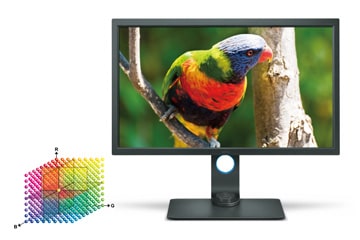 Naturgetreue Darstellung des Originalbildes dank des 14 Bit 3D Look-Up-Table (LUT) und konstante Farbabstände im Bereich von Delta E≤2.