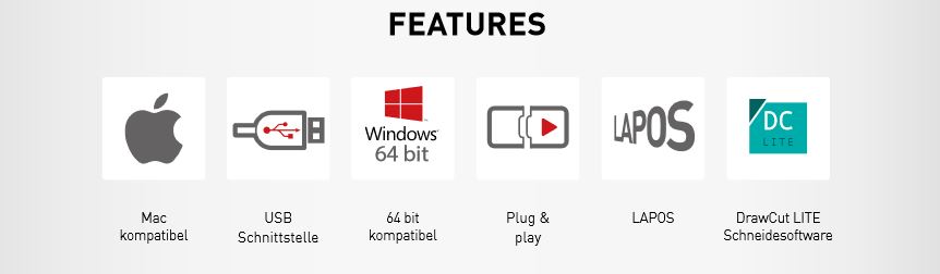 Features Secabo C120 IV Schneideplotter