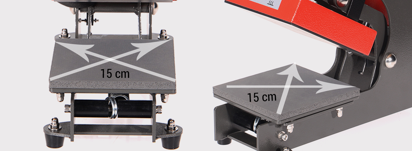 Kompakte Transferpresse für Embleme und Logos – Secabo TC1