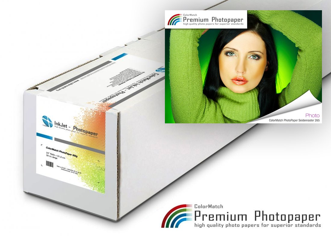 ColorMatch – PhotoPaper Seidenraster 265g/30m