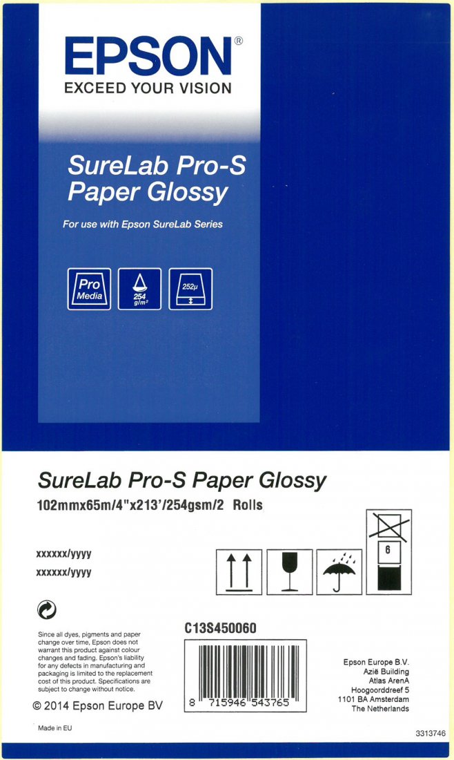 Epson SureLab Pro-S Paper Glossy BP 252g/65m