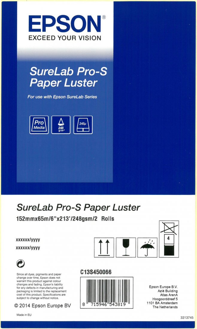 Epson SureLab Pro-S Paper Luster 248g/65m