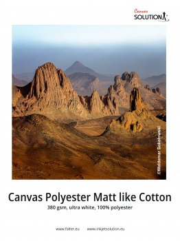 Solution Canvas Polyester Matt like Cotton 380 g/m² 
