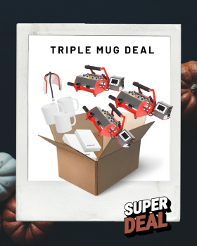 Autumn Special: Secabo Triple Mug Deal: 3x TM2 Tassenpresse + Sublitassen und Sublipapier 