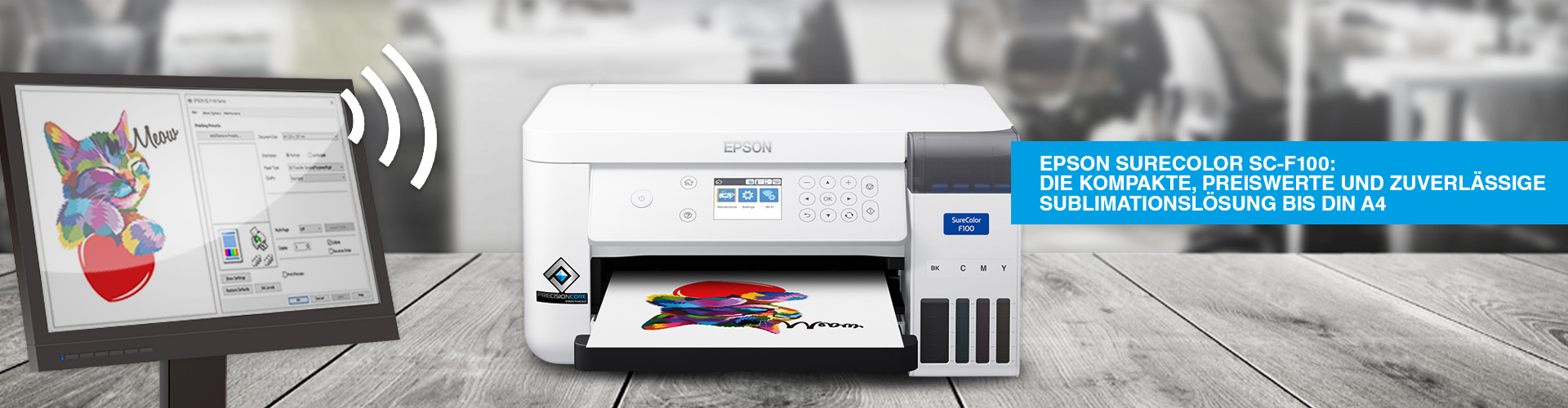 Epson Surecolor SC-F100, Epson Surecolor SC-F500 />