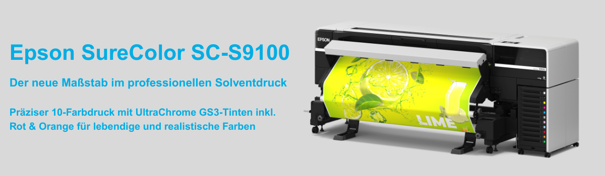 epson SureColor SC-S9100, Solventdrucker mit 1,11m Druckbreite