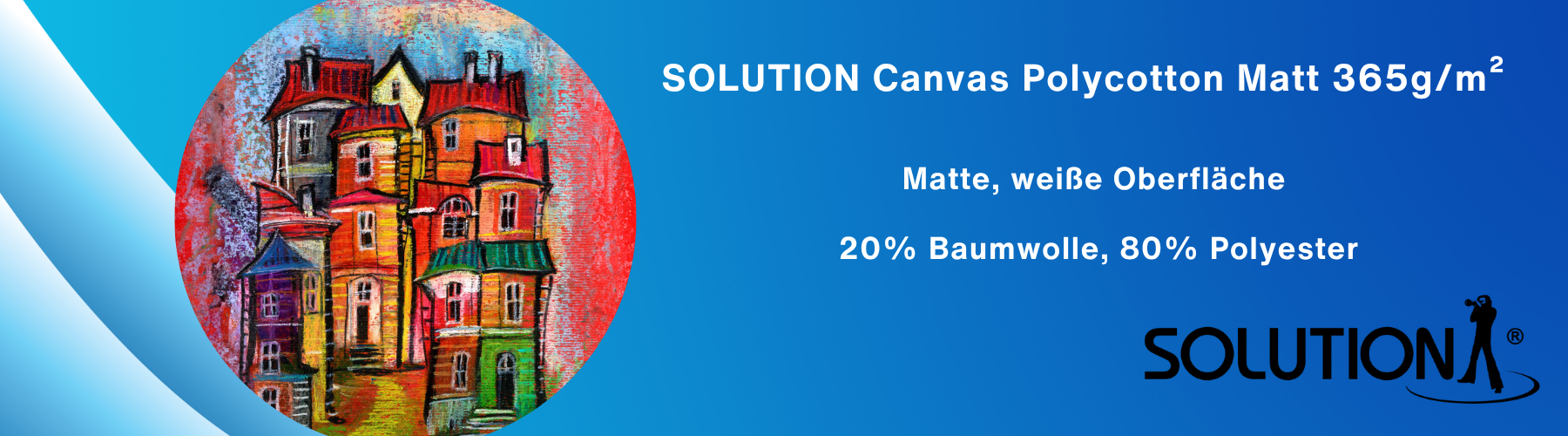 Solution Canvas Polycotton Matt 365 g/m² White