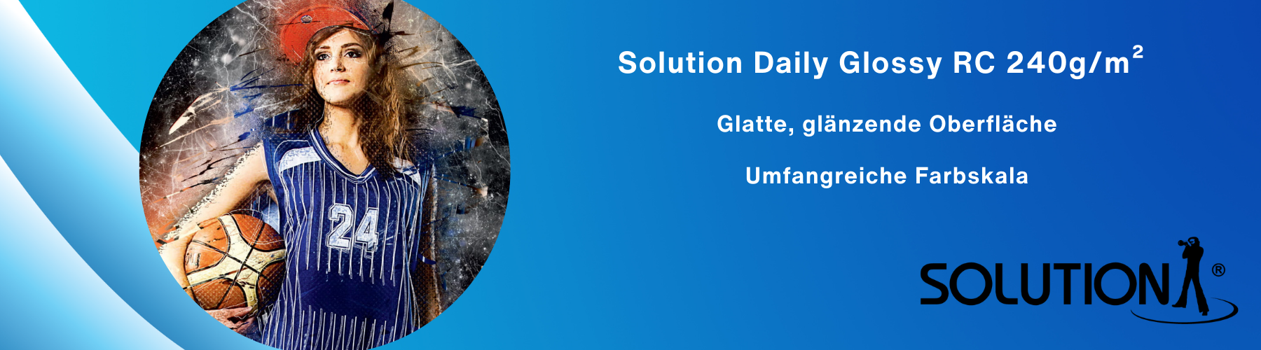 Solution Daily Glossy RC 240 gsm - Hochglänzendes Fotopapier für brillante Drucke