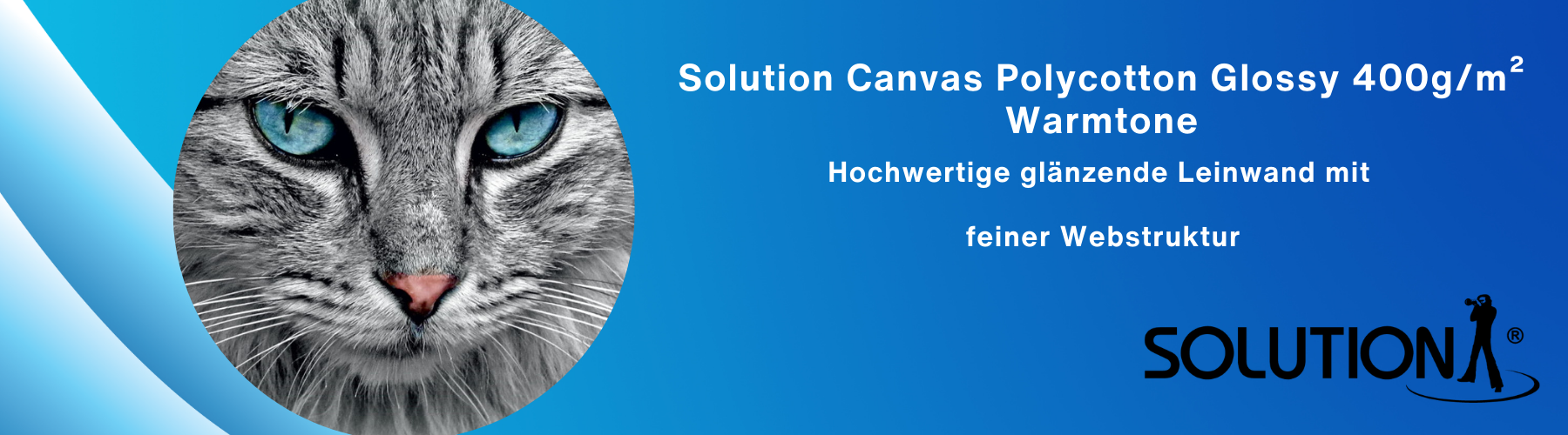 Solution Canvas Pollycotton Glossy 400g/m²