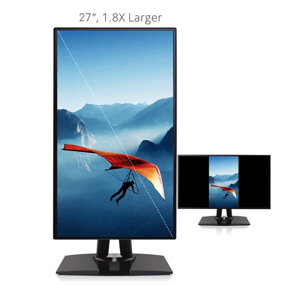 ColorPro® VP2756-4K verfügt über eine Vielzahl von Dreh-, Schwenk-, Neige- und Höheneinstellungen