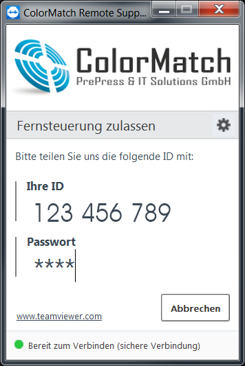 ColorMatch Remote Support