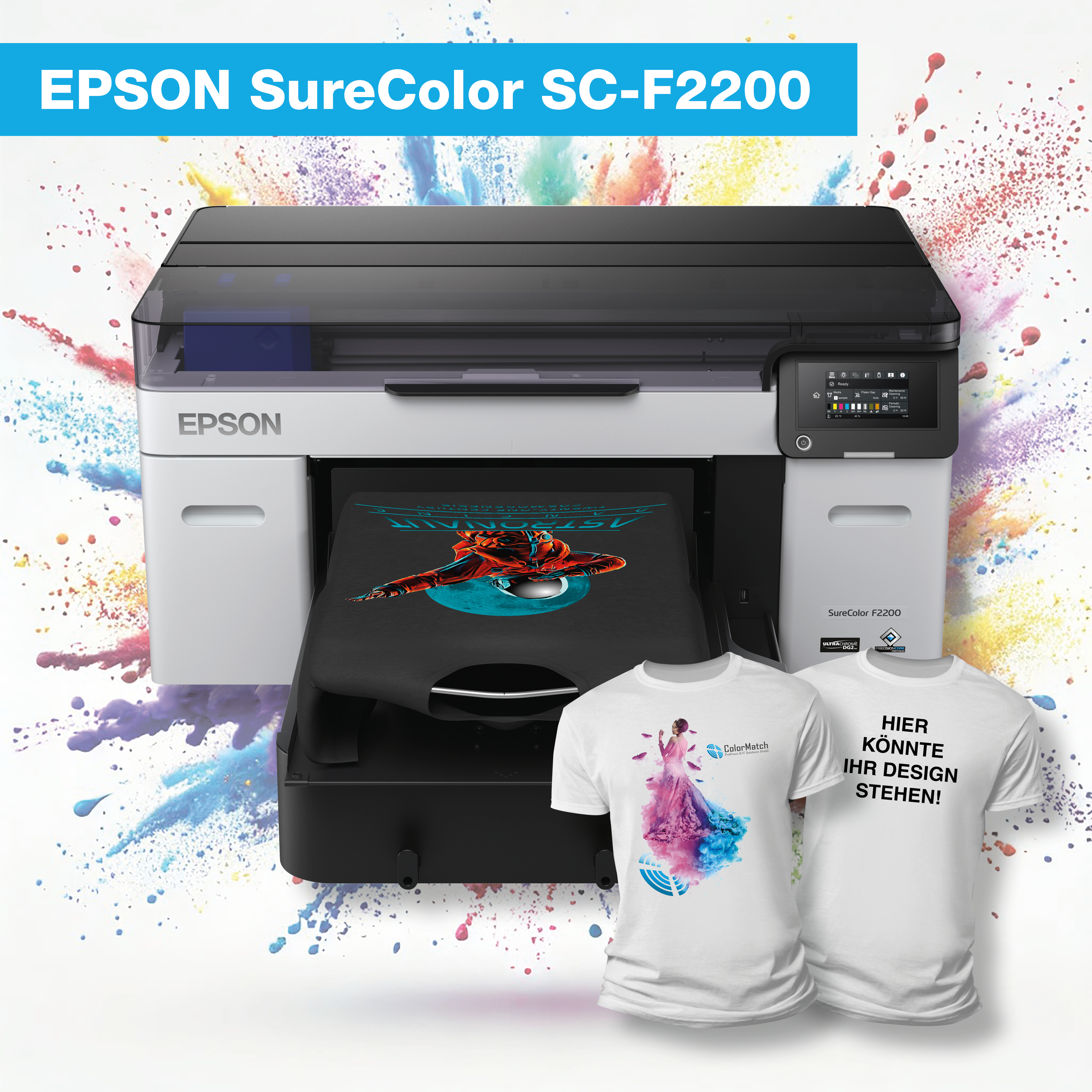 T-Shirt-Druck und vielfältiger Textildirektdruck