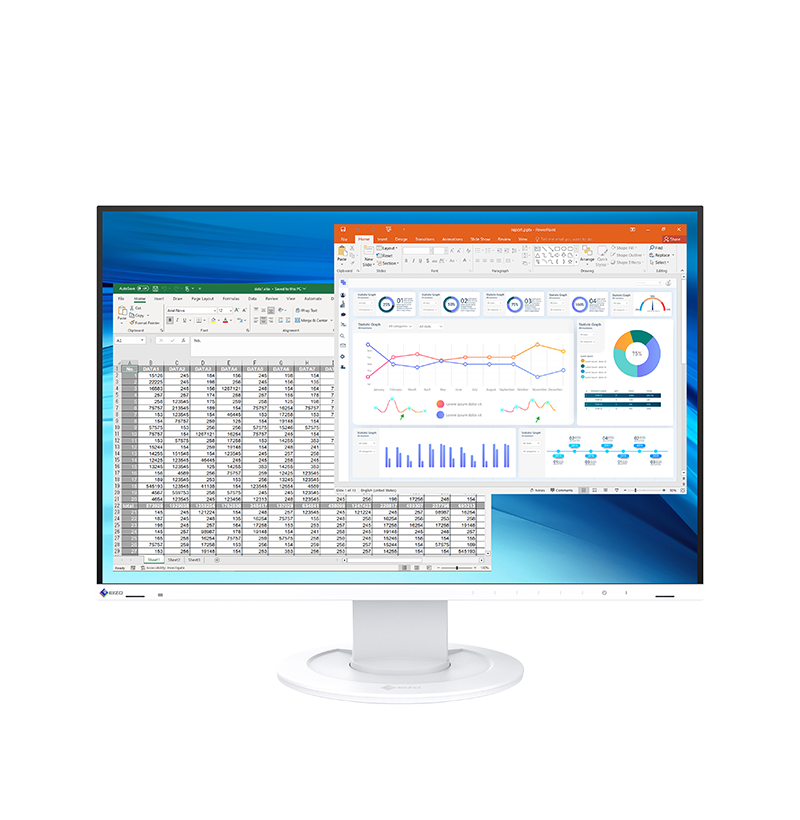 EIZO FlexScan EV2410R – 24 Zoll WUXGA Office-Monitor mit 7 Jahren Garantie