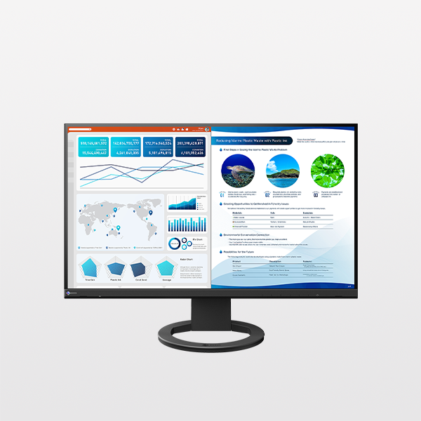 EIZO FlexScan EV2740S – 27 Zoll 4K-UHD Office-Monitor mit USB-C und 7 Jahren Garantie
