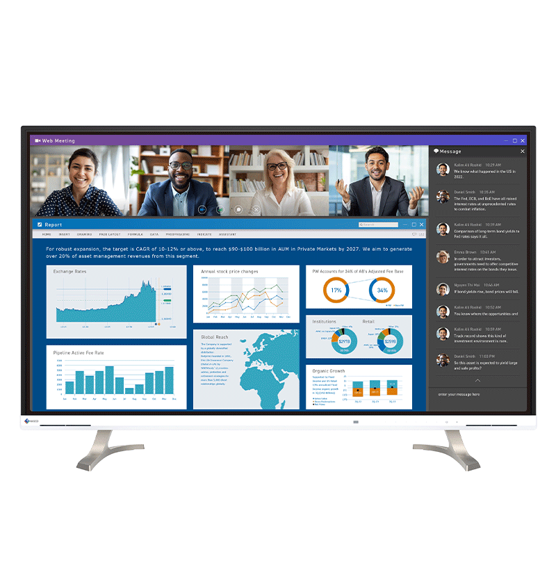 EIZO FlexScan EV4340X – 42,5 Zoll 4K-UHD Office-Monitor mit USB-C und 5 Jahren Garantie