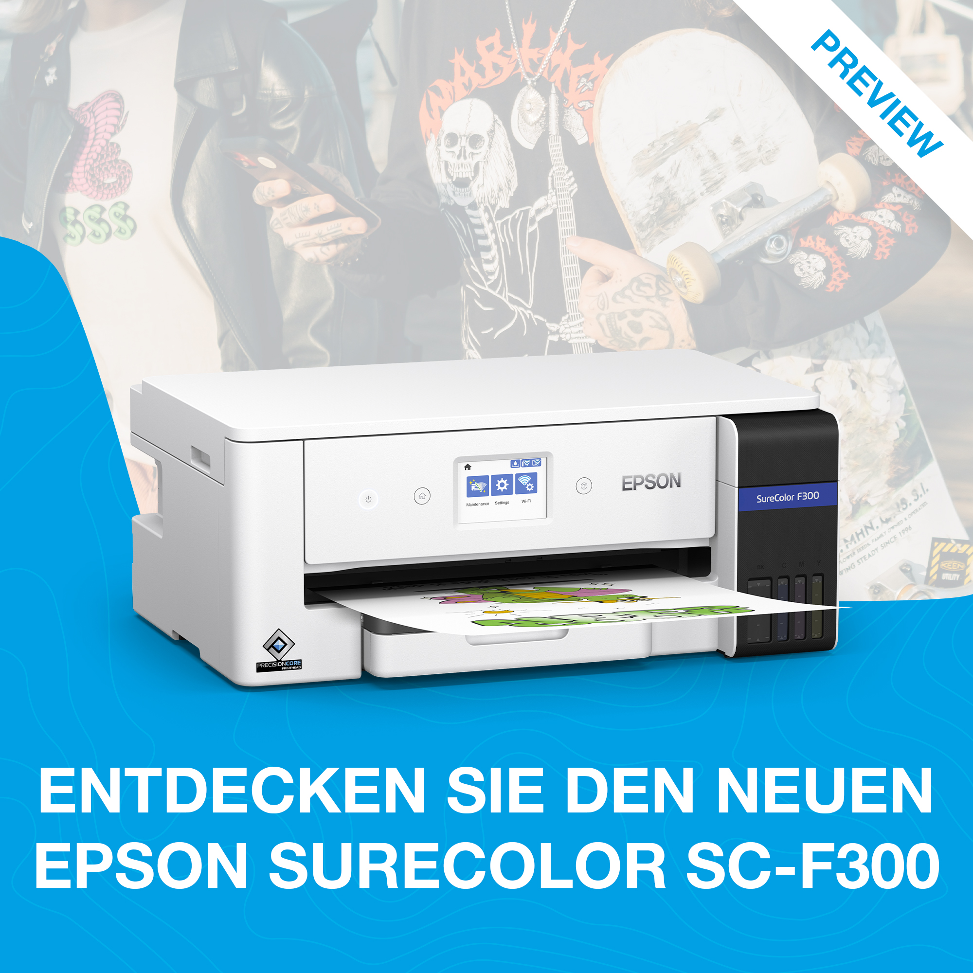 Epson SureColor SC-F300 – A3-Dye-Sublimationsdrucker für kleine Unternehmen