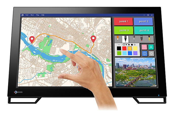 EIZO DuraVision FDF2182WT – 21,5 Zoll Full-HD Open-Frame Touch-Monitor mit Multi-Touch (PCAP)