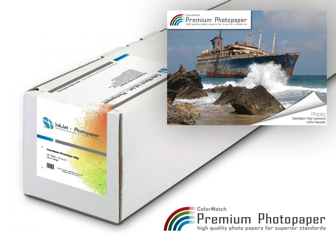 ColorMatch Poly-Leinwand 100% Polyester 260g/m² | 18m | 36"