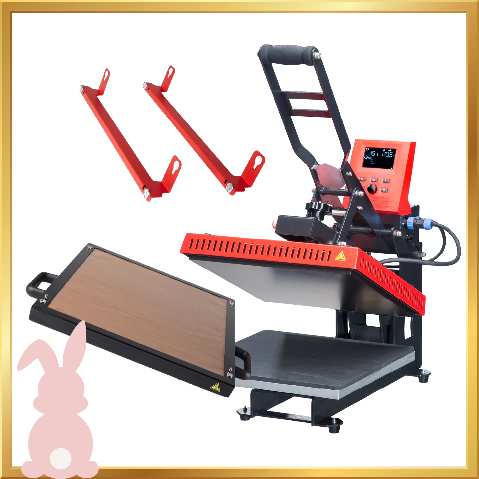 Secabo TC5 SMART modulare Transferpresse 38cm x 38cm mit Bluetooth