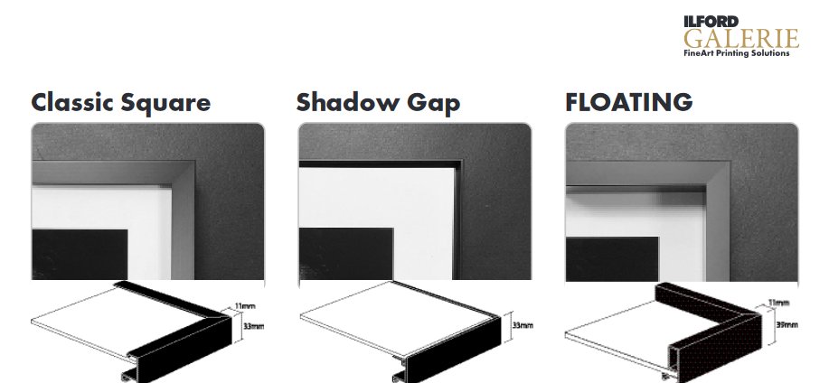 ILFORD GALERIE Frame Floating Silber