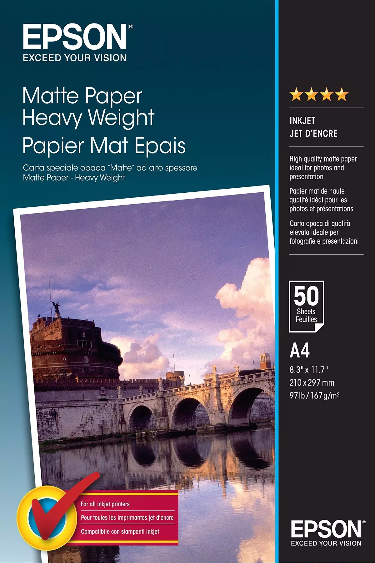 Epson Matte Paper-Heavy Weight 167g/m²