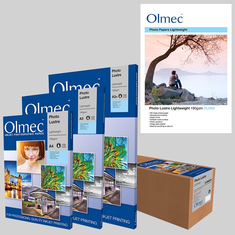 Innova Olmec Photo Lustre Lightweight 190 g/m² OLM-068 — A4 sheets 100