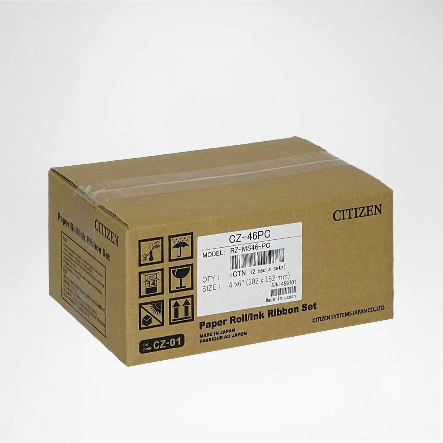 Citizen CZ-01 Medienpaket 10x15cm (4x6") - 300 Drucke