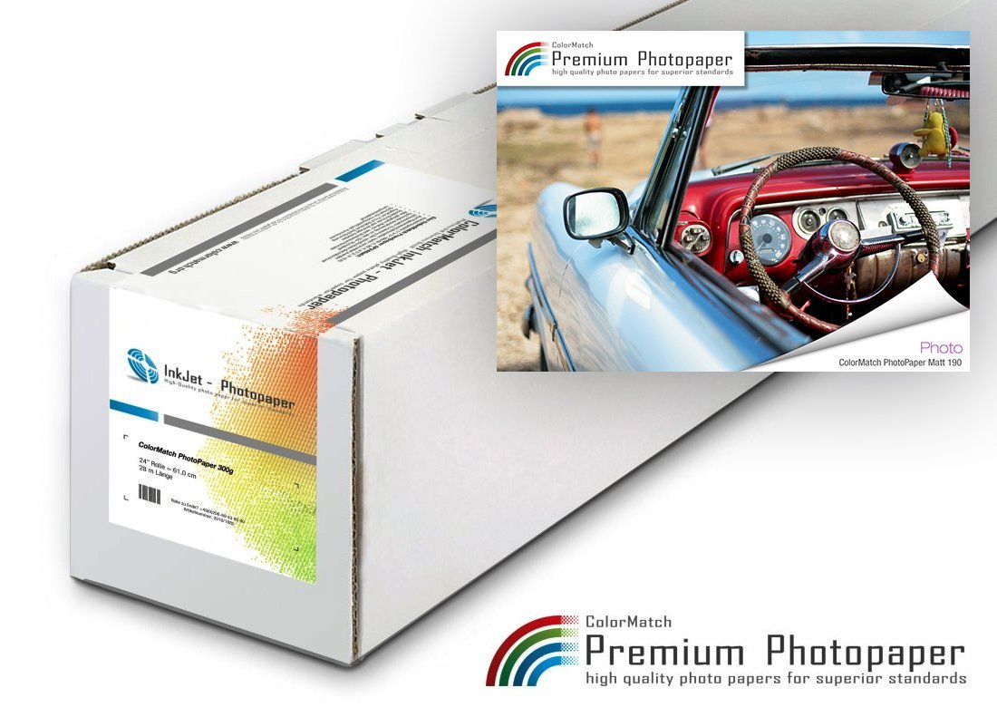 ColorMatch PhotoPaper Matt 190g/m² | 30m | 44"