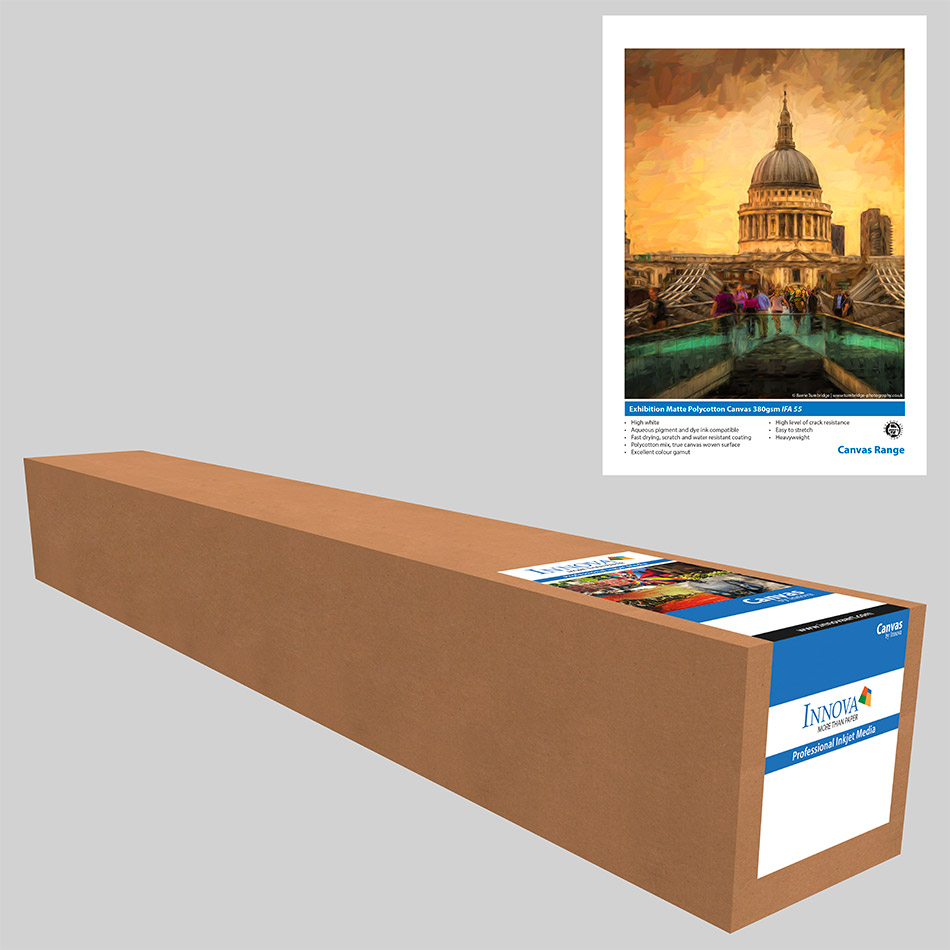 Innova - Exhibition Matte PolyCotton Canvas 380 g/m² IFA-055 — 24 inch (610 mm) 15m