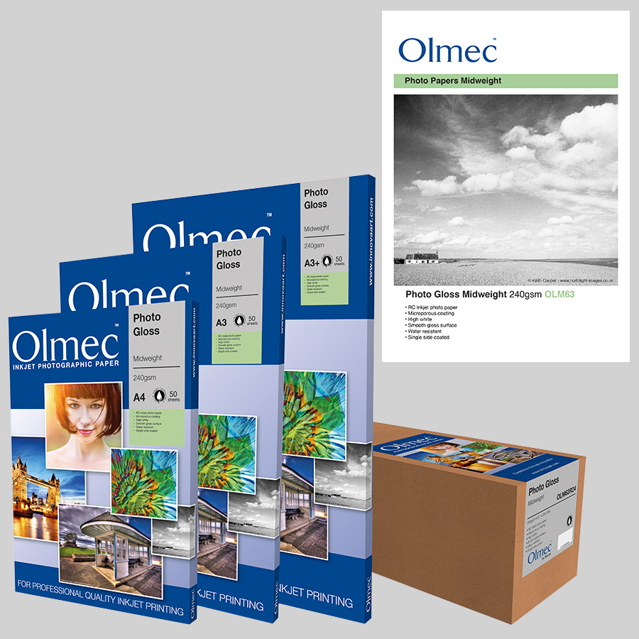 Innova Olmec Photo Gloss Midweight 240 g/m² OLM-063 — A4 sheets 50
