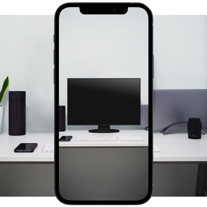 EIZO FlexScan EV2740S — AR-Vorschau am Arbeitsplatz