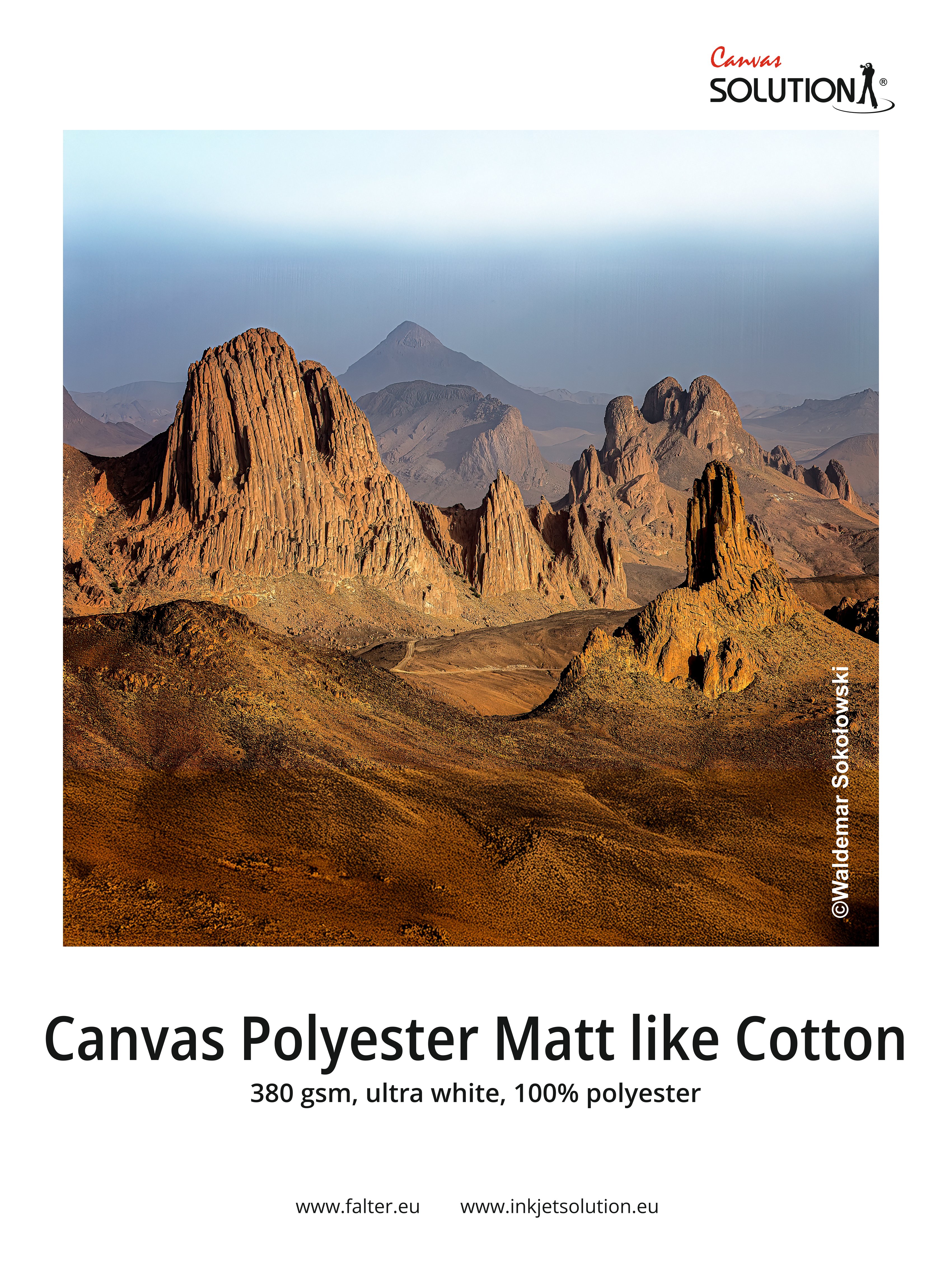 Solution Canvas Polyester Matt like Cotton 380g/m²