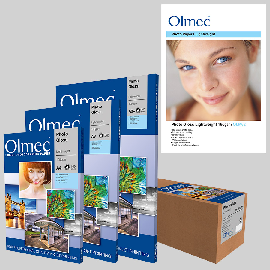 Innova Olmec Photo Gloss Lightweight 190 g/m² OLM-062 — A4 sheets 100