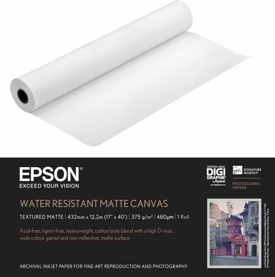 Epson Water Resistant Matte Canvas 375g/m²